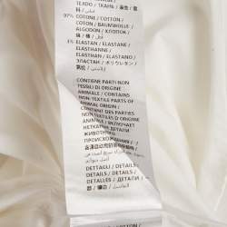 Pre Owned Alexander McQueen White Cotton Harness Detail Shirt S 
