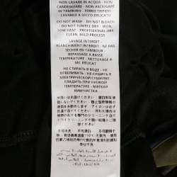 Pre Owned Alexander McQueen Black Cotton Panel Detail Polo T-Shirt M