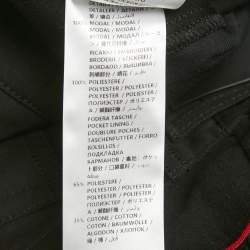 Pre Owned Alexander McQueen Black Logo Embroidered Denim Shorts L Waist 33"