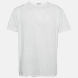 Pre Owned Alexander McQueen White Jersey Crewneck T-Shirt M