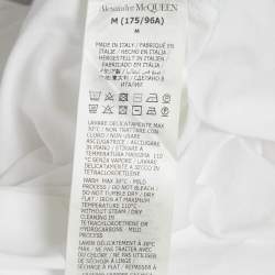 Pre Owned Alexander McQueen White Jersey Crewneck T-Shirt M