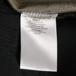 مملوكة مسبقًا Alexander McQueen Black Coated Denim Jeans L/Waist 35"