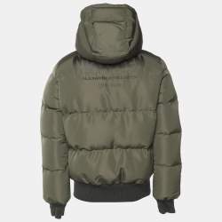 مملوكة مسبقًا Alexander McQueen Green Quilted Detachable Hoodie Puffer Jacket S