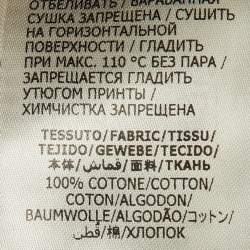 Pre Owned تي شيرت ألكسندر ماكوين قطن أبيض مزين بشعار مطبوع واسع مقاس متوسط