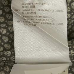 Pre Owned قميص أليكساندر ماكوين طويل الأكمام قطن بطبعة جمجمة أسود وسط