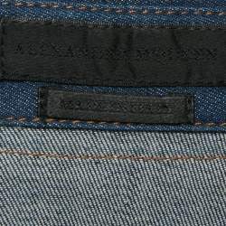 Pre Owned Alexander McQueen Blue Denim Harness Trim Shirt M 