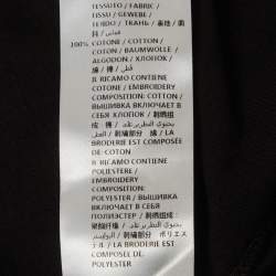 مملوكة مسبقًا تي شيرت ألكسندر ماكوين متعدد الشارات جيرسيه أسود مقاس صغير - إكس إس