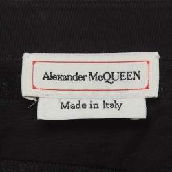 Pre Owned Alexander McQueen Black Cotton Harness Shirt XXXL