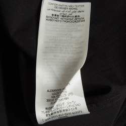 Pre Owned Alexander McQueen Black Cotton Harness Shirt XXXL