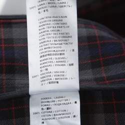 Pre Owned Alexander McQueen Black Tweed and Satin Sleeve Detail Jacket XL