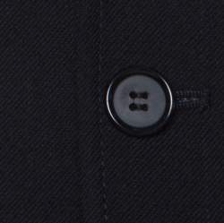 Pre Owned Alexander McQueen Black Tweed and Satin Sleeve Detail Jacket XL