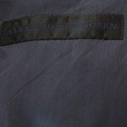 Pre Owned Alexander McQueen Navy Blue Pinstripe Wool Tailored Suit L