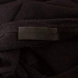 Pre Owned Alexander McQueen Black Cotton Skull Embroidered Crew Neck Sweatshirt L