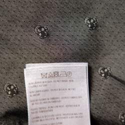 Pre Owned Alexander McQueen Grey Skull Print Cotton Short Sleeve Shirt M
