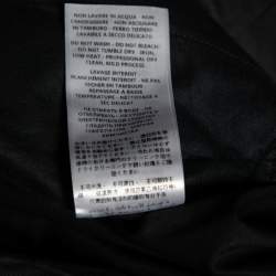 Pre Owned Alexander McQueen Black Cotton Zipped Hem Detailed Trousers M