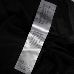 Pre Owned Alexander McQueen Black Cotton Zipped Hem Detailed Trousers M