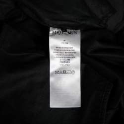 Pre Owned Alexander McQueen Black Cotton Zipped Hem Detailed Trousers M