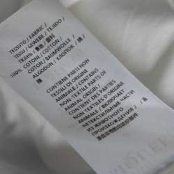 Pre Owned Alexander McQueen White Truth Printed Cotton Button Front Shirt M