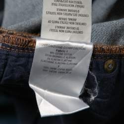 Pre Owned Alexander McQueen Navy Blue Denim Pants XS