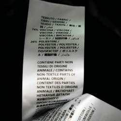 Pre Owned Alexander McQueen Black Synthetic Zip Detail Pants L