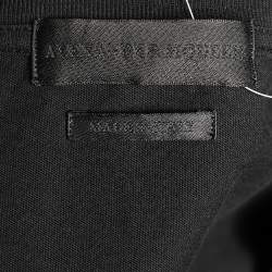 Pre Owned Alexander McQueen Black Cotton Knit Graffiti Skulls Print T-Shirt M