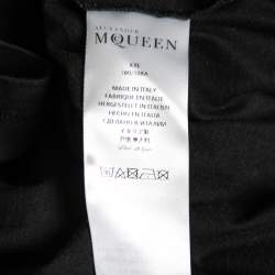 Pre Owned Alexander McQueen Black Dancing Skeleton Printed Cotton T-Shirt XXL