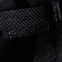 مملوكة مسبقًا Alexander McQueen Black Cotton Logo Zipped Detailed Crew Neck T-Shirt S