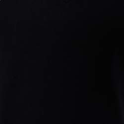 Pre Owned Alexander McQueen Black Jersey Vertebrae Harness Print T-Shirt M