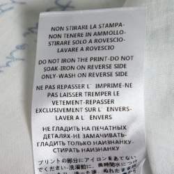 Pre Owned Alexander McQueen White Skull-Embroidered Printed Cotton T-Shirt M   