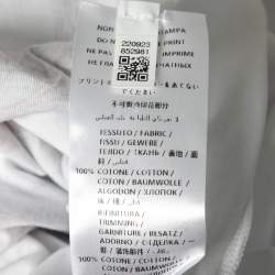 Pre Owned Alexander McQueen White Floral Skull Print Cotton T-Shirt S