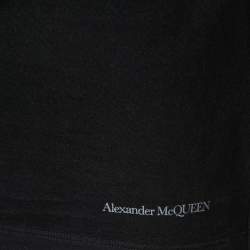 Pre Owned Alexander McQueen Black Skull & Screws Print Cotton T-Shirt S   