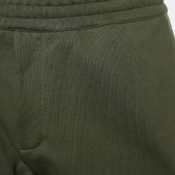 Pre Owned Alexander McQueen Green Cotton Knit Jogger Pants M