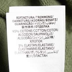 Pre Owned Alexander McQueen Green Cotton Knit Jogger Pants M