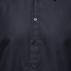 Pre Owned Alexander McQueen Black Oxford Cotton Button Front Shirt 2XL