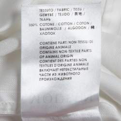 Pre Owned Alexander McQueen White Striped Cotton Button Front Shirt XL