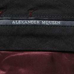 Pre Owned Alexander McQueen Burgundy Crepe Trousers 2XL