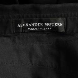 Pre Owned Alexander McQueen Black Cotton Full Sleeve Shirt L