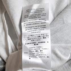 Alexander McQueen White Skull Print Cotton Crew Neck T-Shirt XS