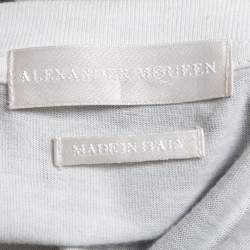Alexander McQueen White Skull Print Cotton Crew Neck T-Shirt XS