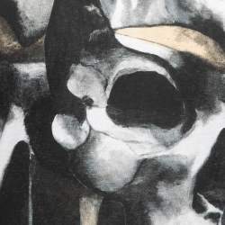 Alexander McQueen White Skull Print Cotton Crew Neck T-Shirt XS