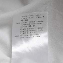 Pre Owned Alexander McQueen White Skull Print Cotton Crew Neck Half Sleeve T-Shirt S