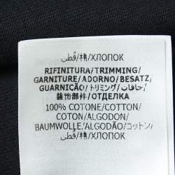 Pre Owned Alexander McQueen Black Skull & Screws Print Cotton T-Shirt XS