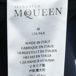 Pre Owned Alexander McQueen Navy Blue Jersey Knit Hoodie M
