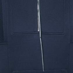 Pre Owned Alexander McQueen Navy Blue Jersey Knit Hoodie M