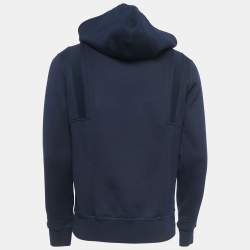 Pre Owned Alexander McQueen Navy Blue Jersey Knit Hoodie M