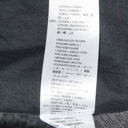 Pre Owned Alexander McQueen Black Coated Polyurethane Zip Front Bomber Jacket XXL