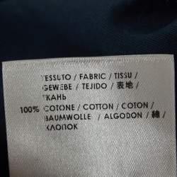 Pre Owned Alexander McQueen Midnight Blue Cotton Skull Embellished T-Shirt M