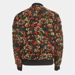 Alexander McQueen Multicolor Floral Patterned Bomber Jacket XL
