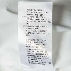 Pre Owned Alexander McQueen White Cotton Short Sleeve Shirt M