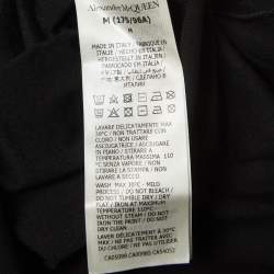 Pre Owned Alexander McQueen Black Skull Print Jersey T-Shirt M